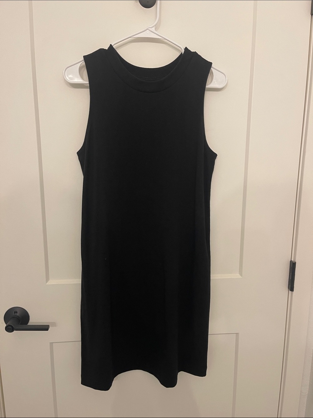 Sleeveless Black Shift Dress - Classic Minimalist